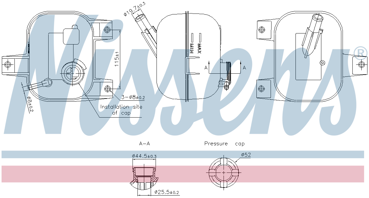Nissens Coolant Expansion Tank 996246