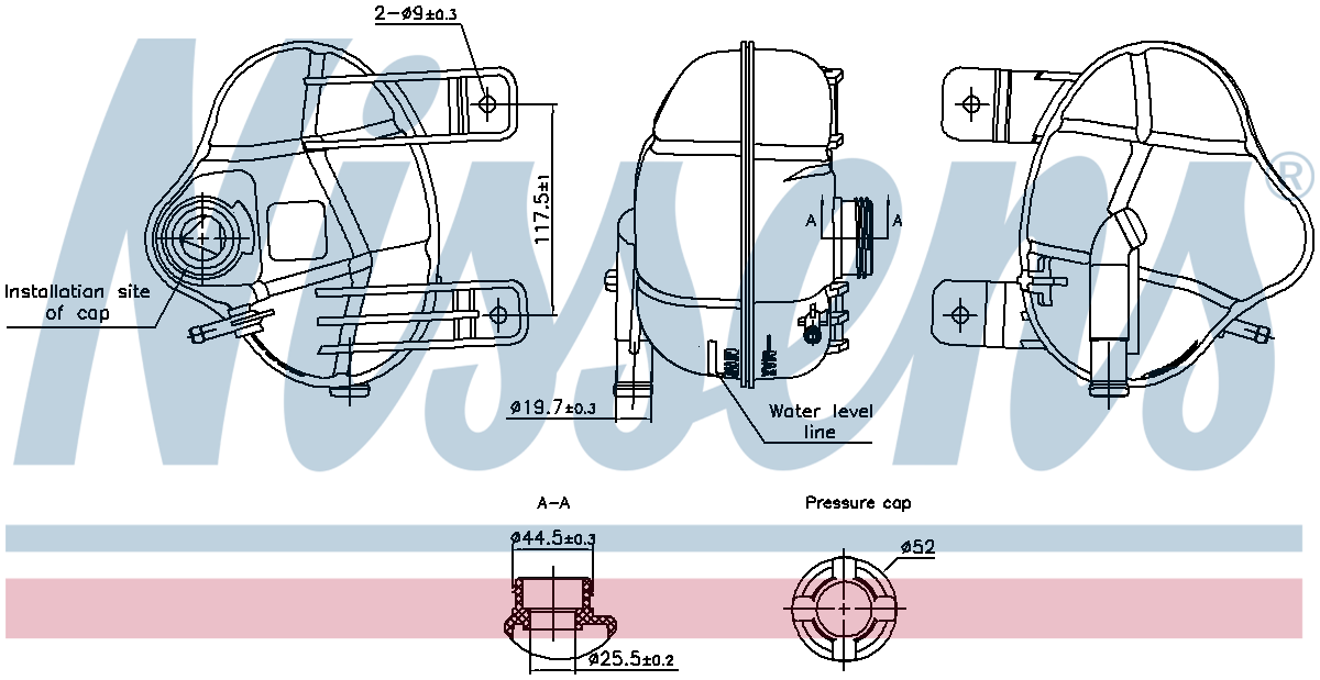 Nissens Coolant Expansion Tank 996250