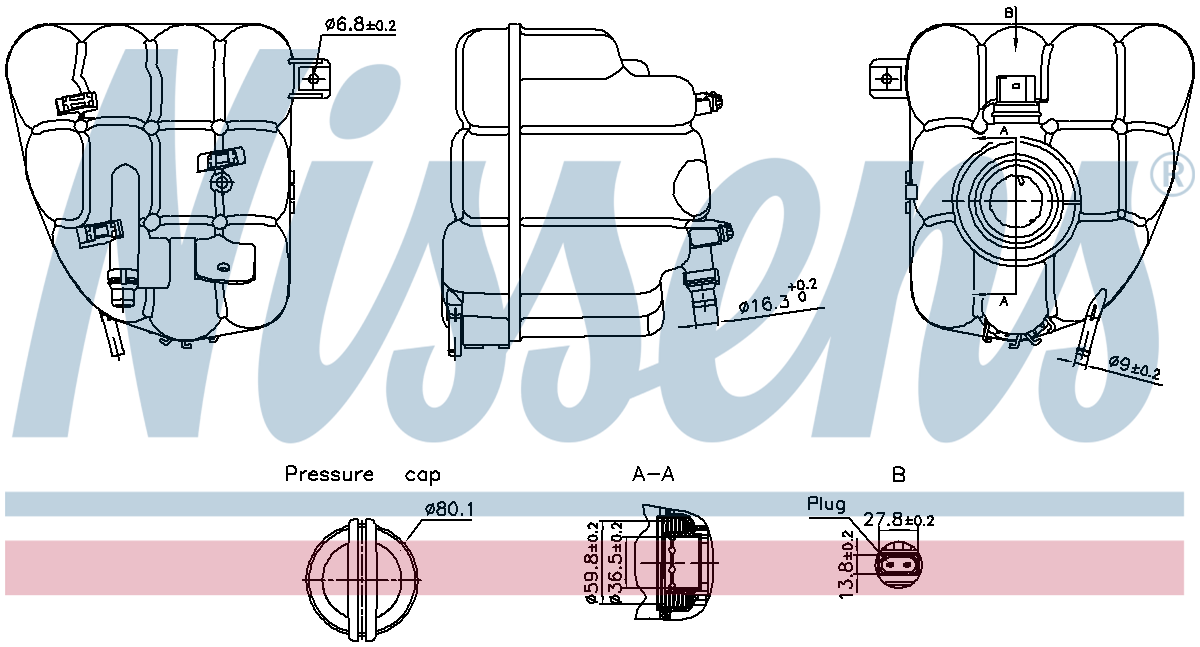 Nissens Coolant Expansion Tank 996255