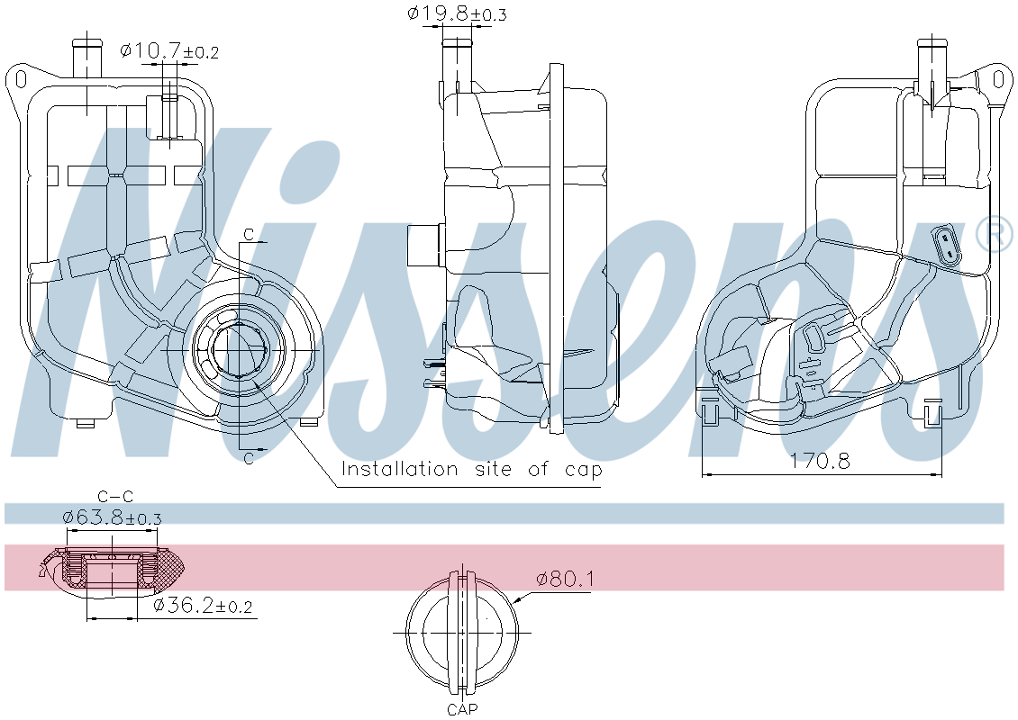 Nissens Coolant Expansion Tank 996287