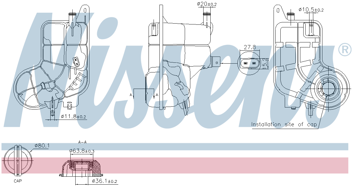 Nissens Coolant Expansion Tank 996288