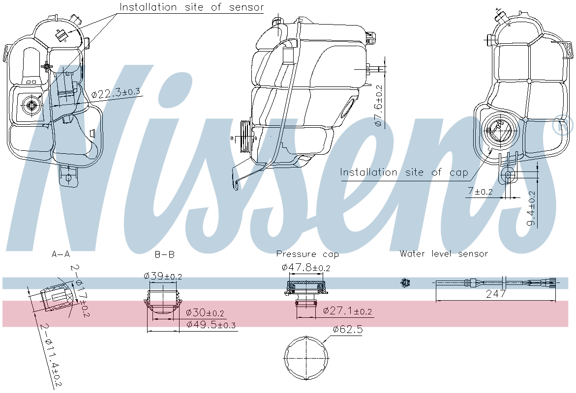 Nissens Coolant Expansion Tank 996294
