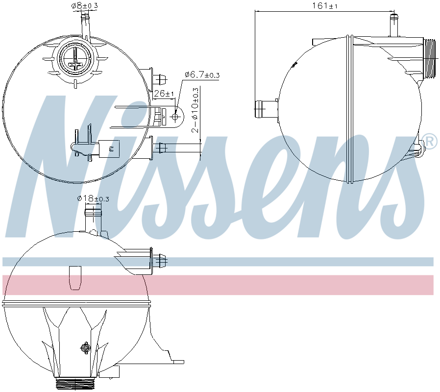 Nissens Coolant Expansion Tank 996295