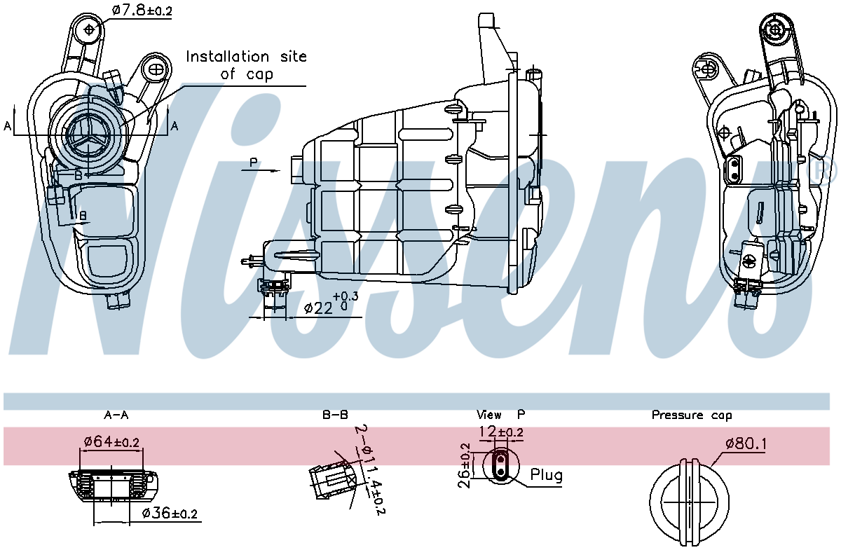 Nissens Coolant Expansion Tank 996301