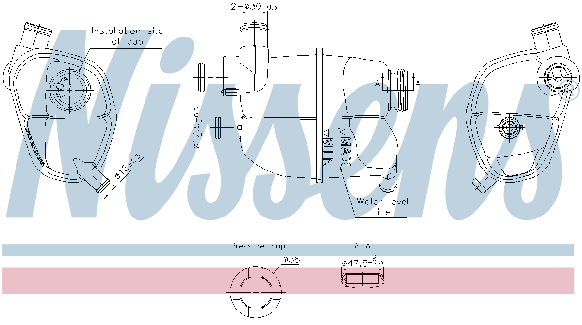 Nissens Coolant Expansion Tank 996302