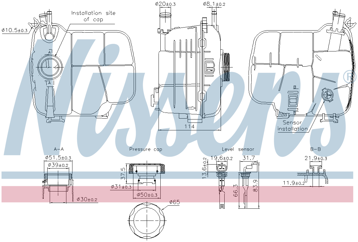 Nissens Coolant Expansion Tank 996305