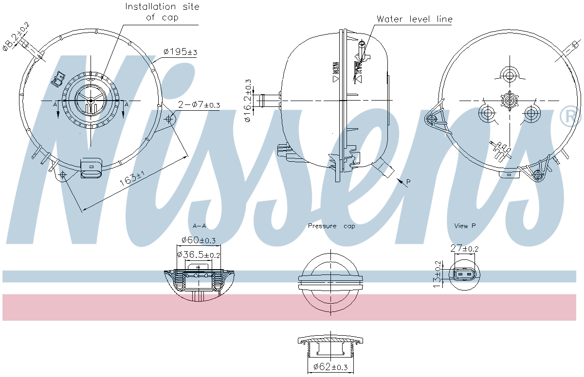 Nissens Coolant Expansion Tank 996313