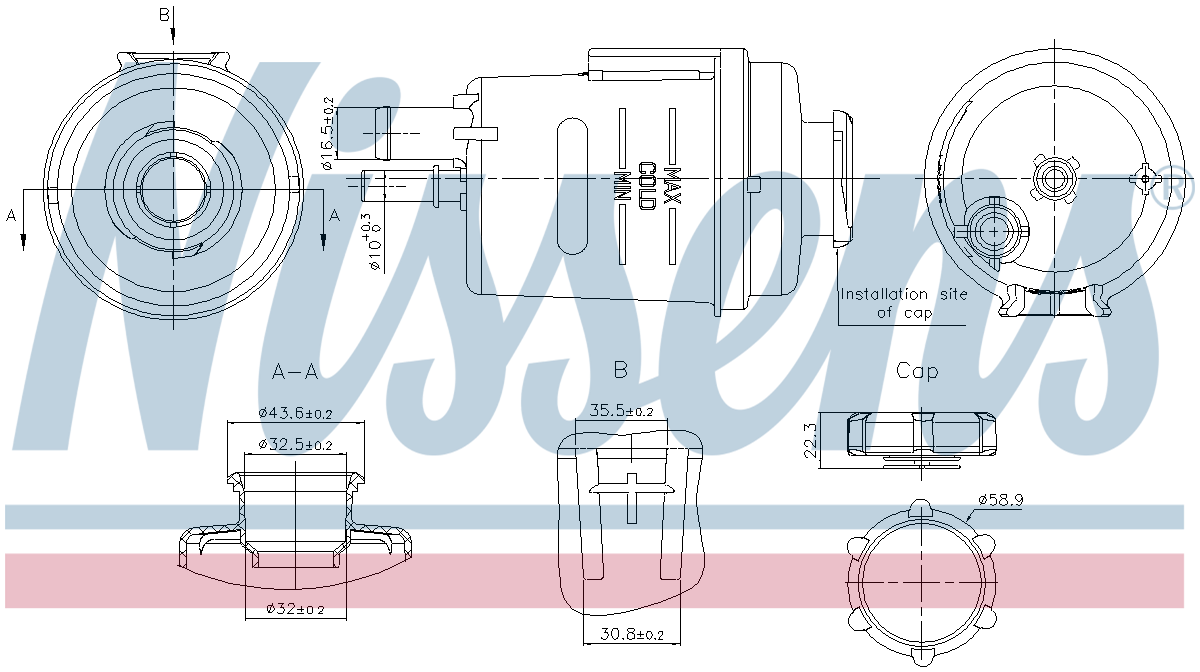 Nissens Coolant Expansion Tank 996314