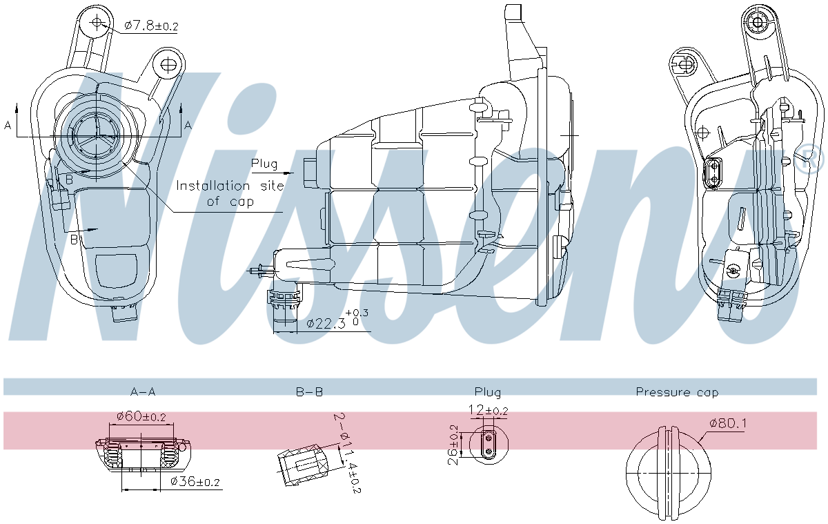 Nissens Coolant Expansion Tank 996315