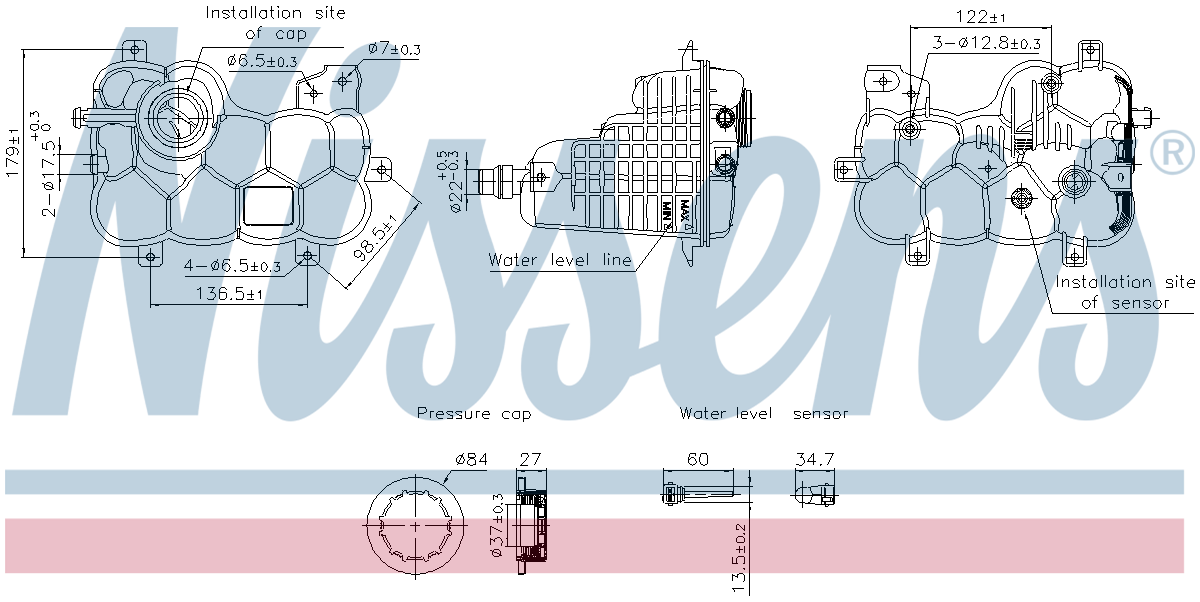 Nissens Coolant Expansion Tank 996316