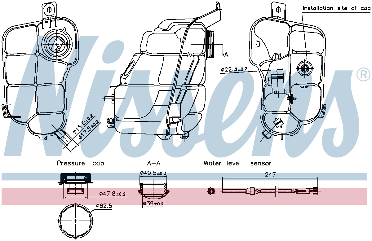 Nissens Coolant Expansion Tank 996318