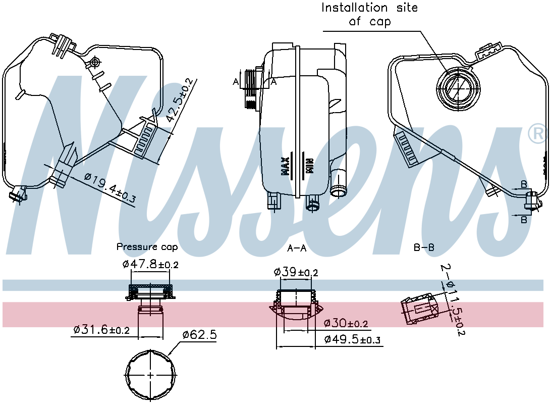 Nissens Coolant Expansion Tank 996322