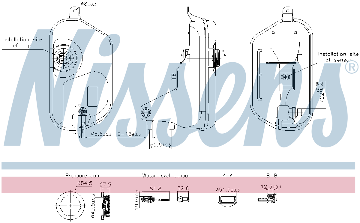 Nissens Coolant Expansion Tank 996327