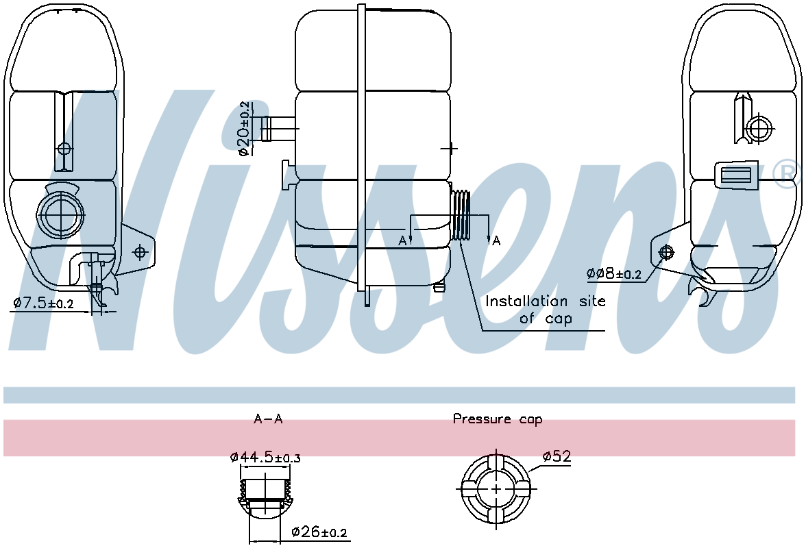 Nissens Coolant Expansion Tank 996332