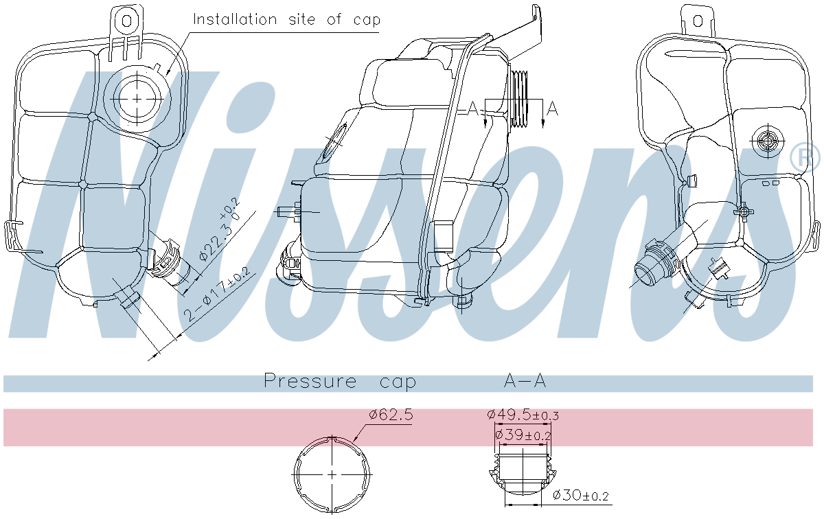 Nissens Coolant Expansion Tank 996337
