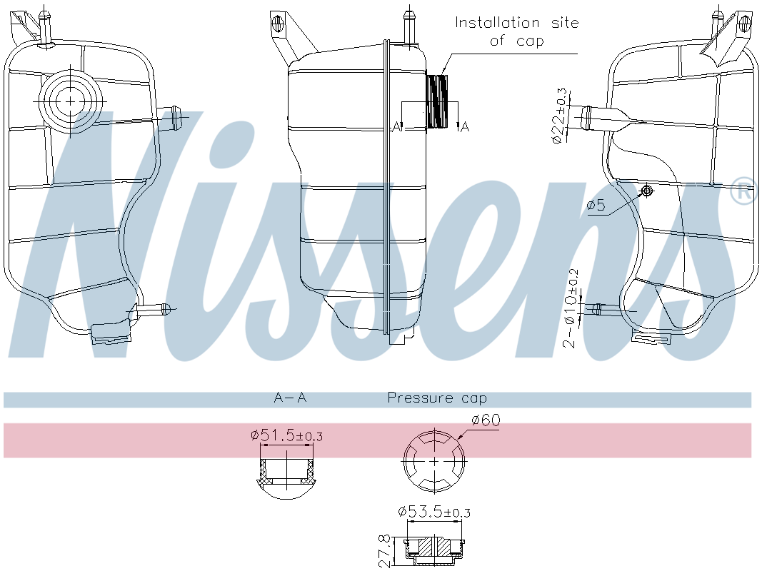Nissens Coolant Expansion Tank 996338