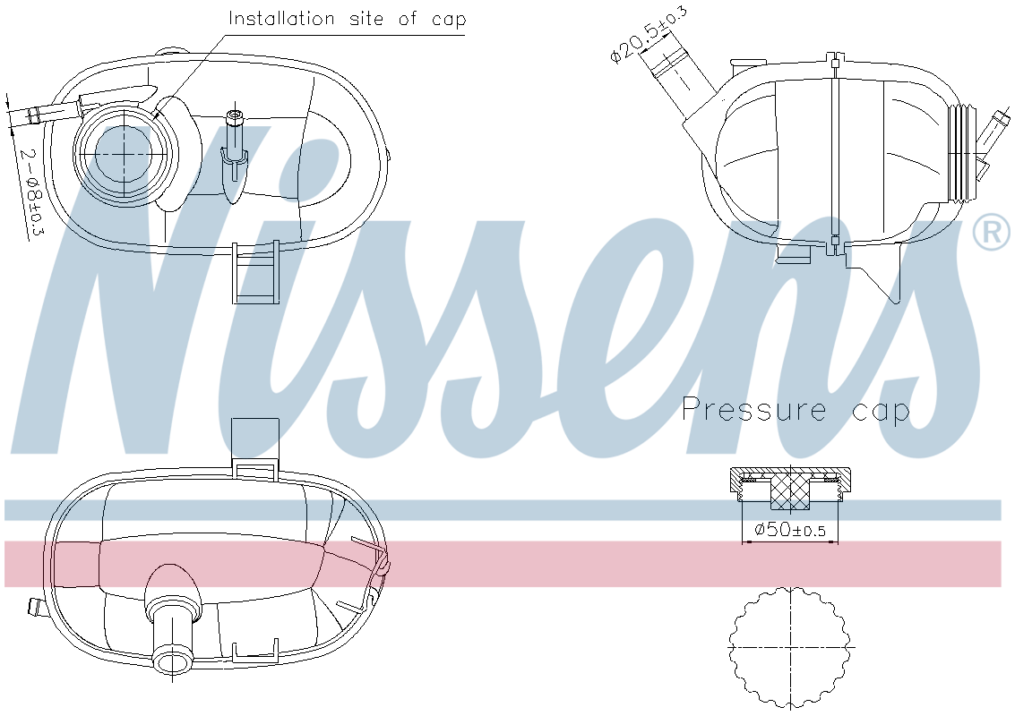 Nissens Coolant Expansion Tank 996339