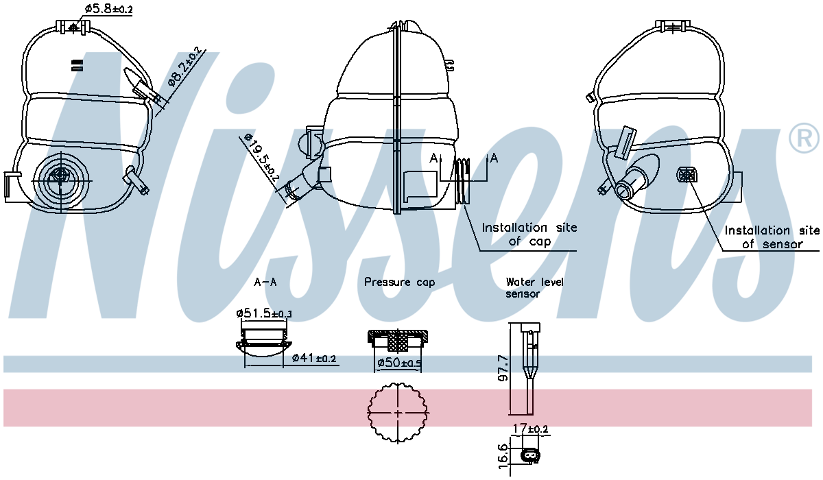 Nissens Coolant Expansion Tank 996340