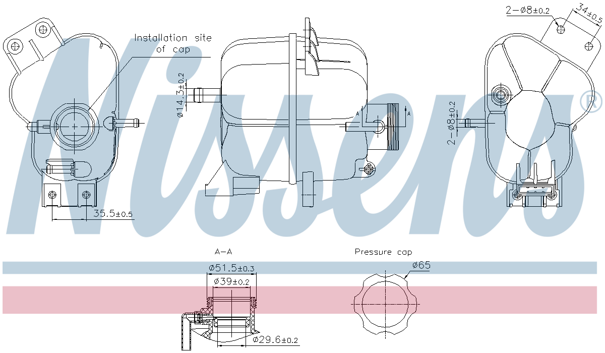 Nissens Coolant Expansion Tank 996343