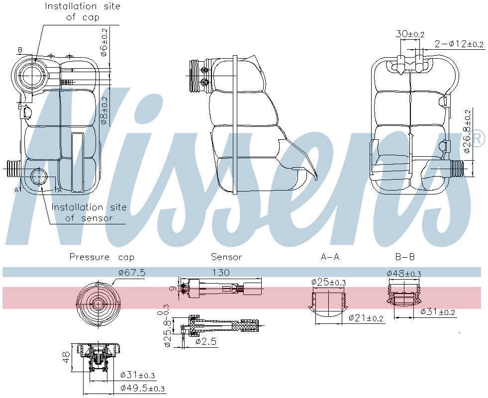 Nissens Coolant Expansion Tank 996344