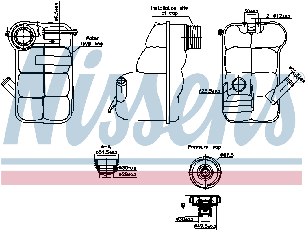 Nissens Coolant Expansion Tank 996350