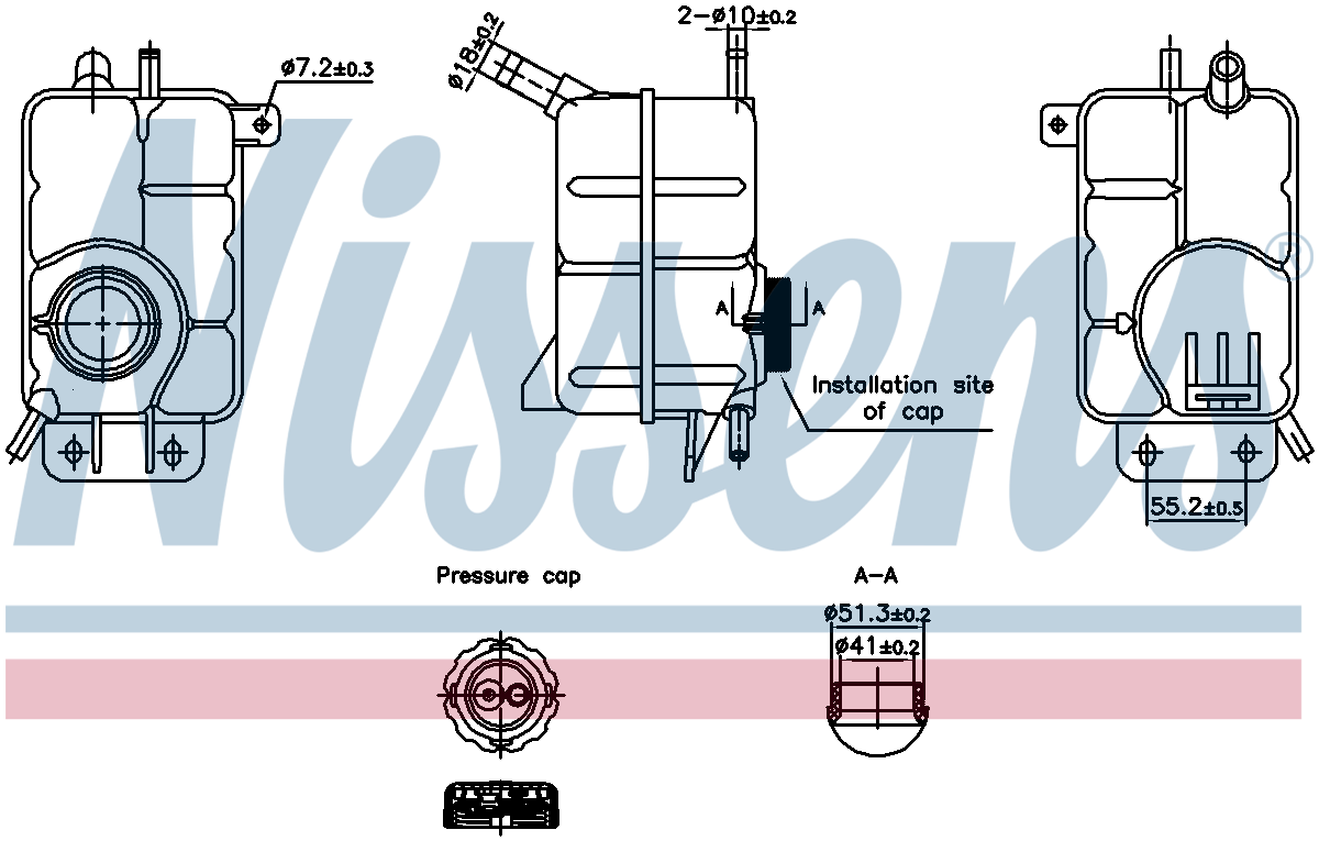 Nissens Coolant Expansion Tank 996356