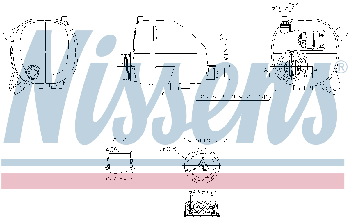 Nissens Coolant Expansion Tank 996357