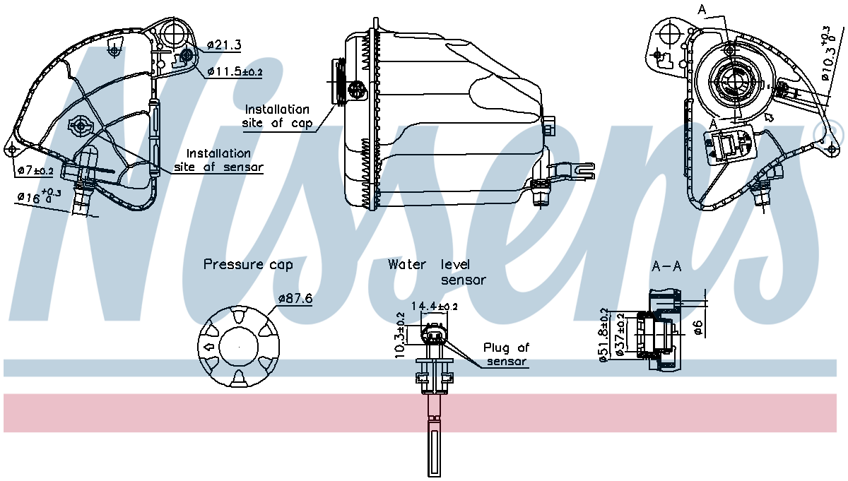 Nissens Coolant Expansion Tank 996358