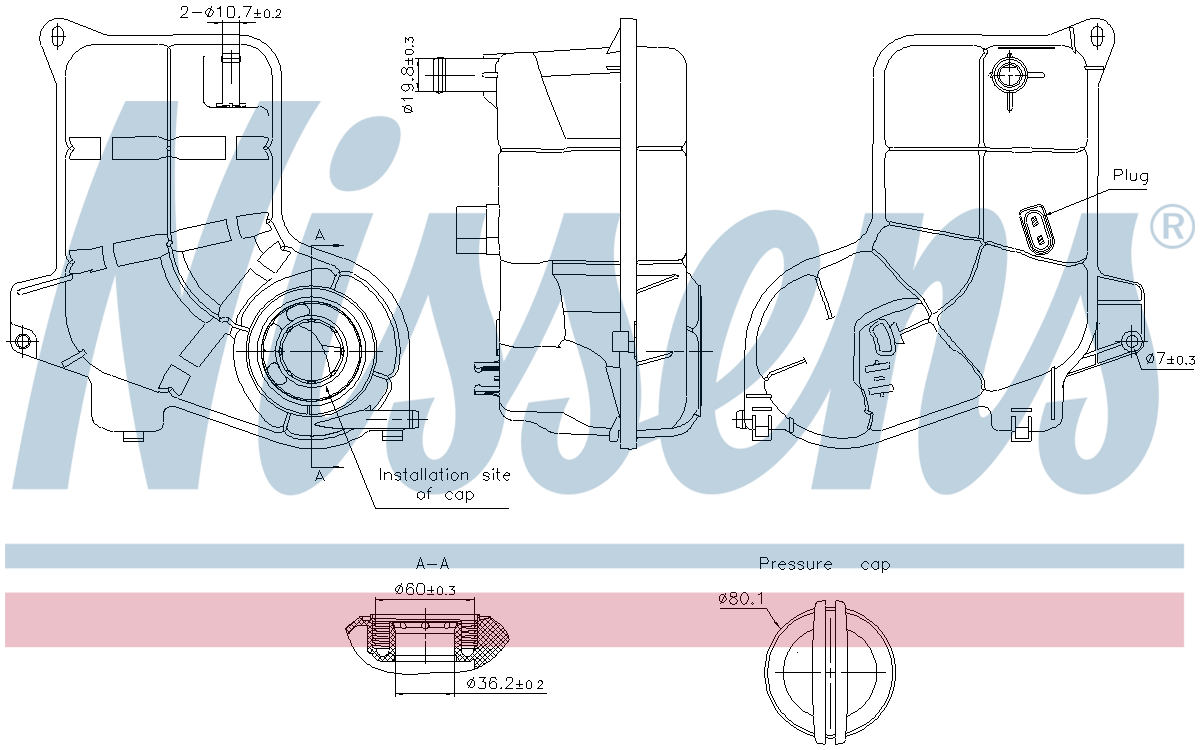 Nissens Coolant Expansion Tank 996363