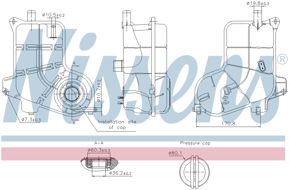 Nissens Coolant Expansion Tank 996368