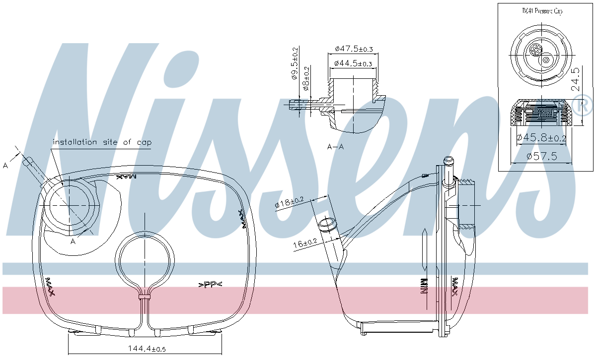 Nissens Coolant Expansion Tank 996370