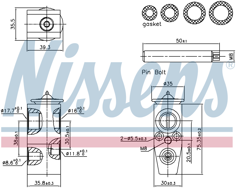 Nissens Aircon Expansion Valve 999445