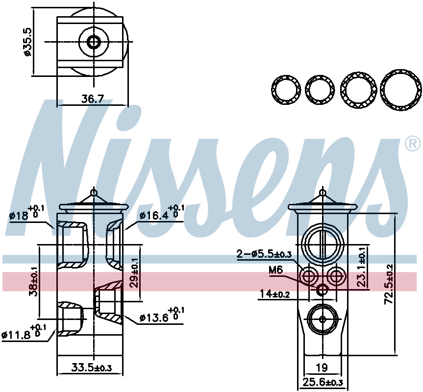 Nissens Aircon Expansion Valve 999452