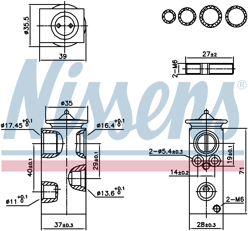 Nissens Aircon Expansion Valve 999453