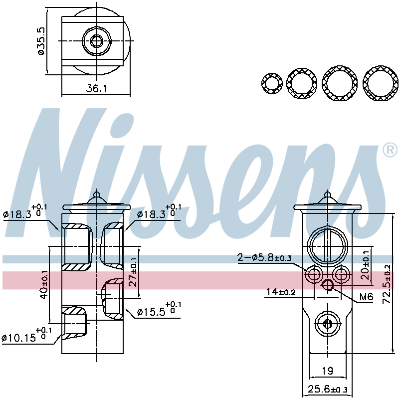 Nissens Aircon Expansion Valve 999455