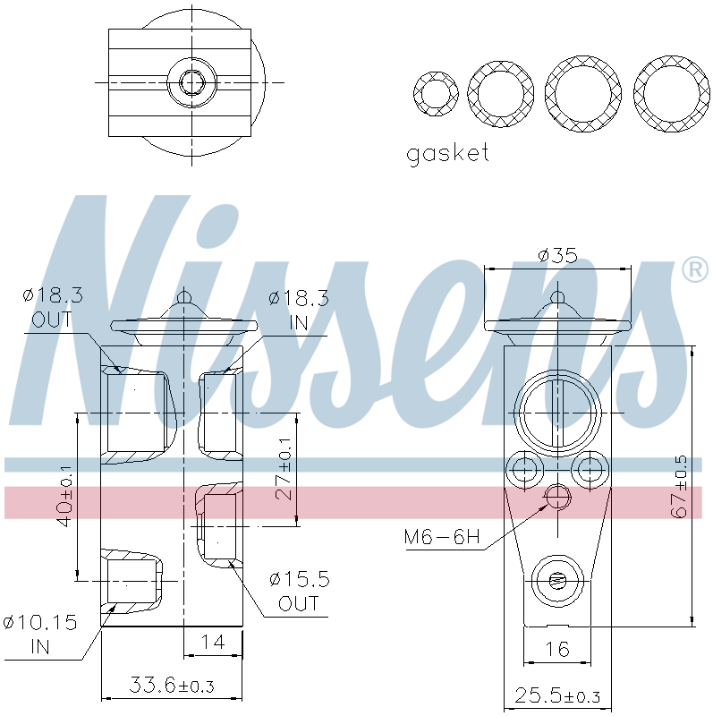 Nissens Aircon Expansion Valve 999492