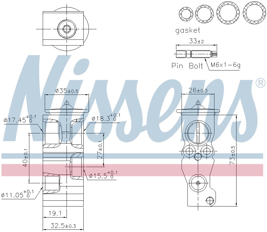 Nissens Aircon Expansion Valve 999565