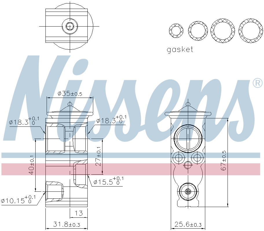 Nissens Aircon Expansion Valve 999568