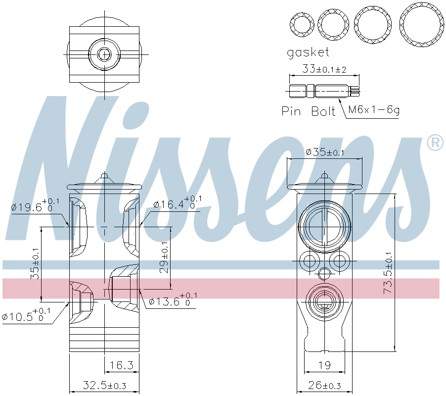 Nissens Aircon Expansion Valve 999575