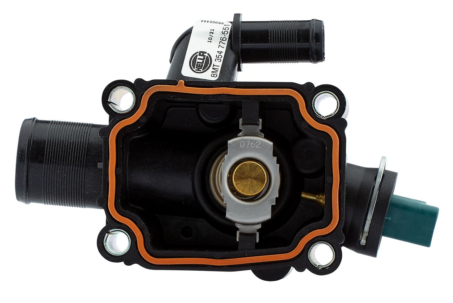 Hella Coolant Thermostat – with temperature sensor/with gasket/seal 8MT354776-551
