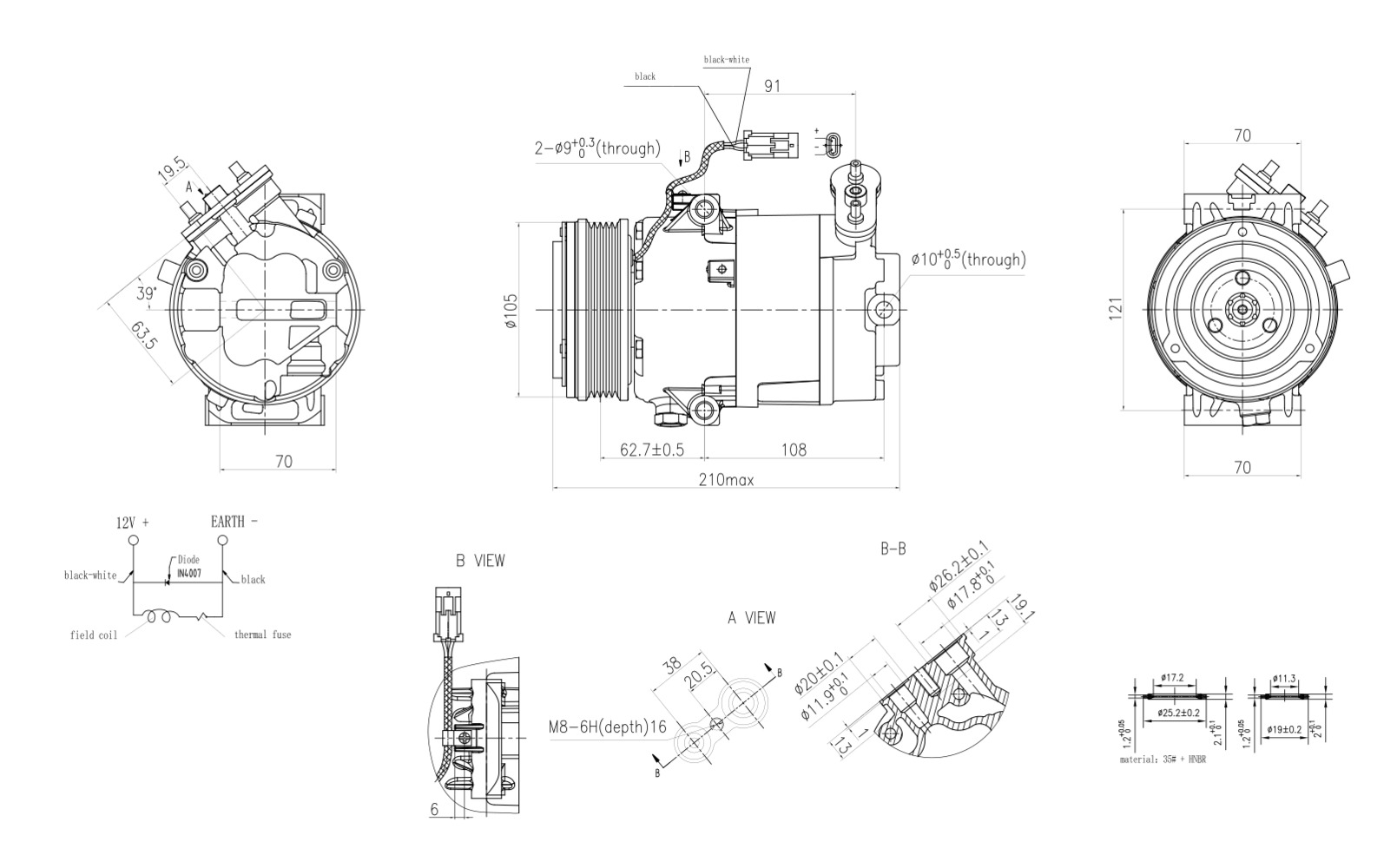 Hella Aircon Compressor 8FK366200-721