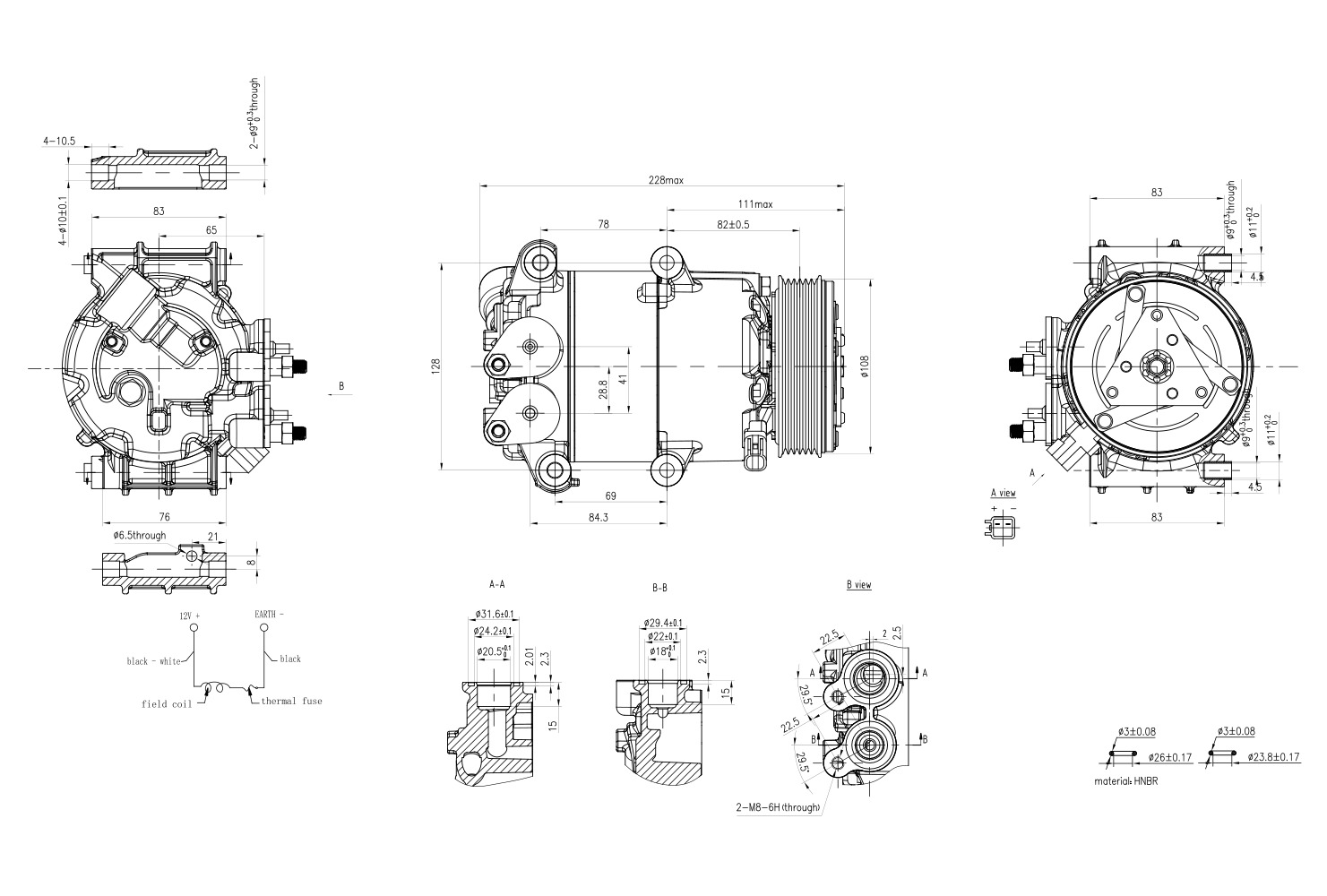 Hella Aircon Compressor 8FK366200-351