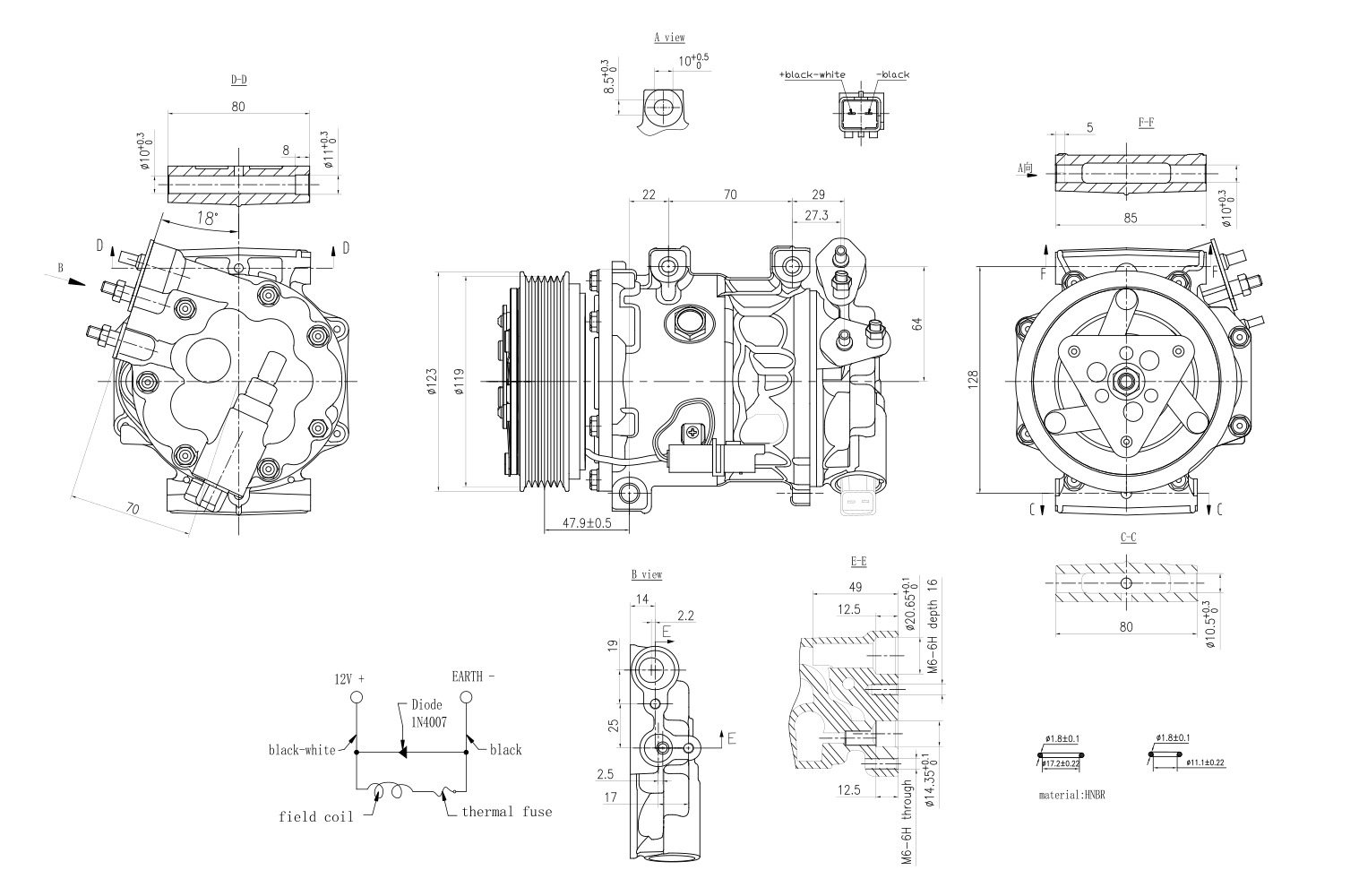 Hella Aircon Compressor 8FK366200-271