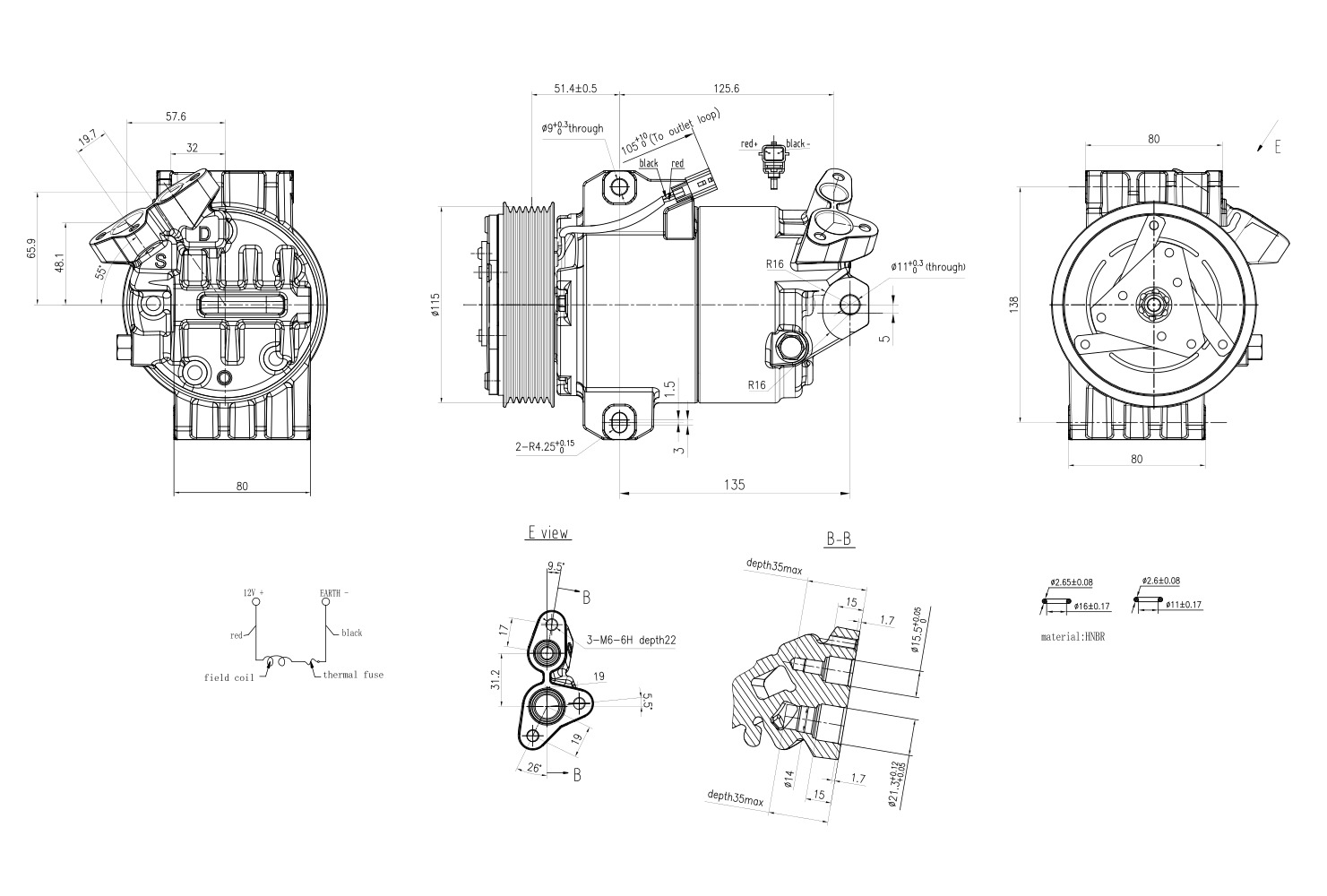 Hella Aircon Compressor 8FK366200-731