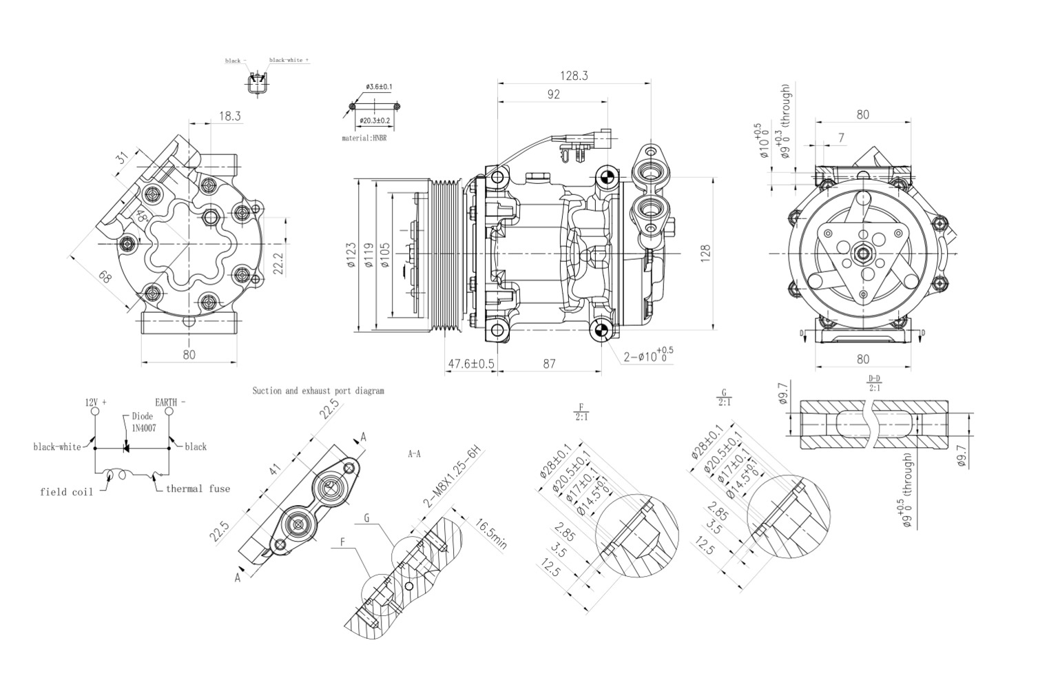 Hella Aircon Compressor 8FK366200-811