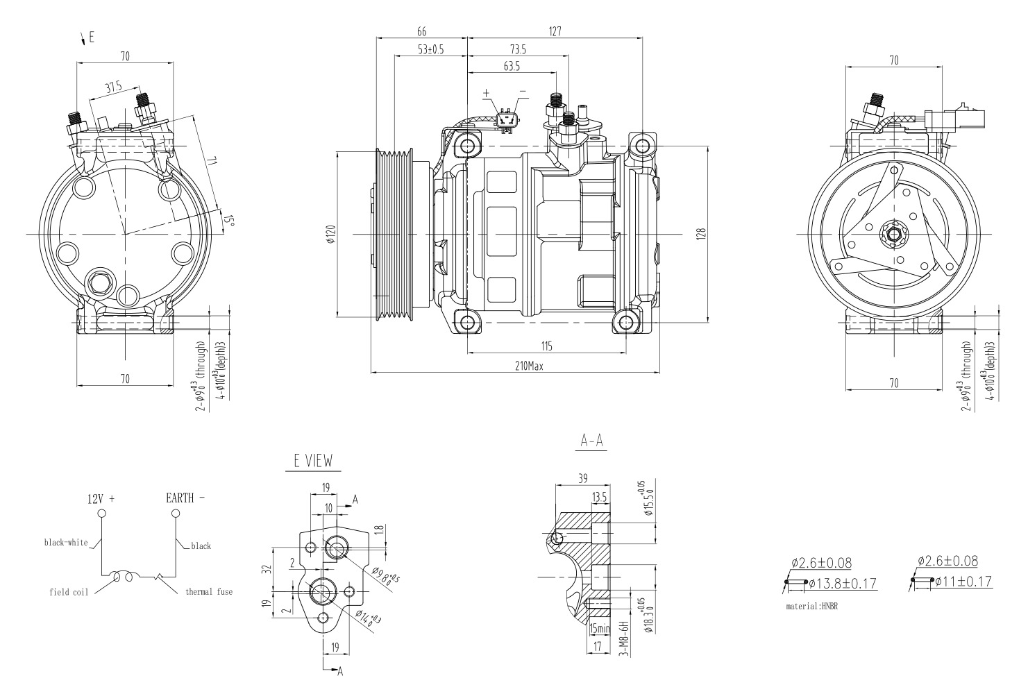 Hella Aircon Compressor 8FK366200-951