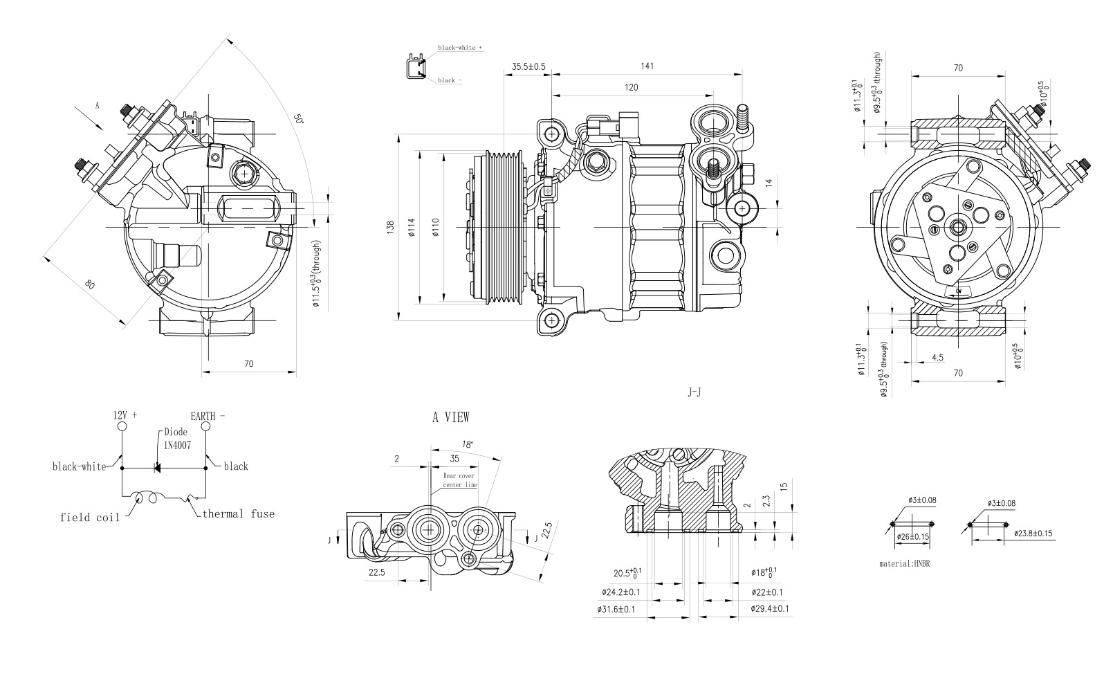 Hella Aircon Compressor 8FK366200-771
