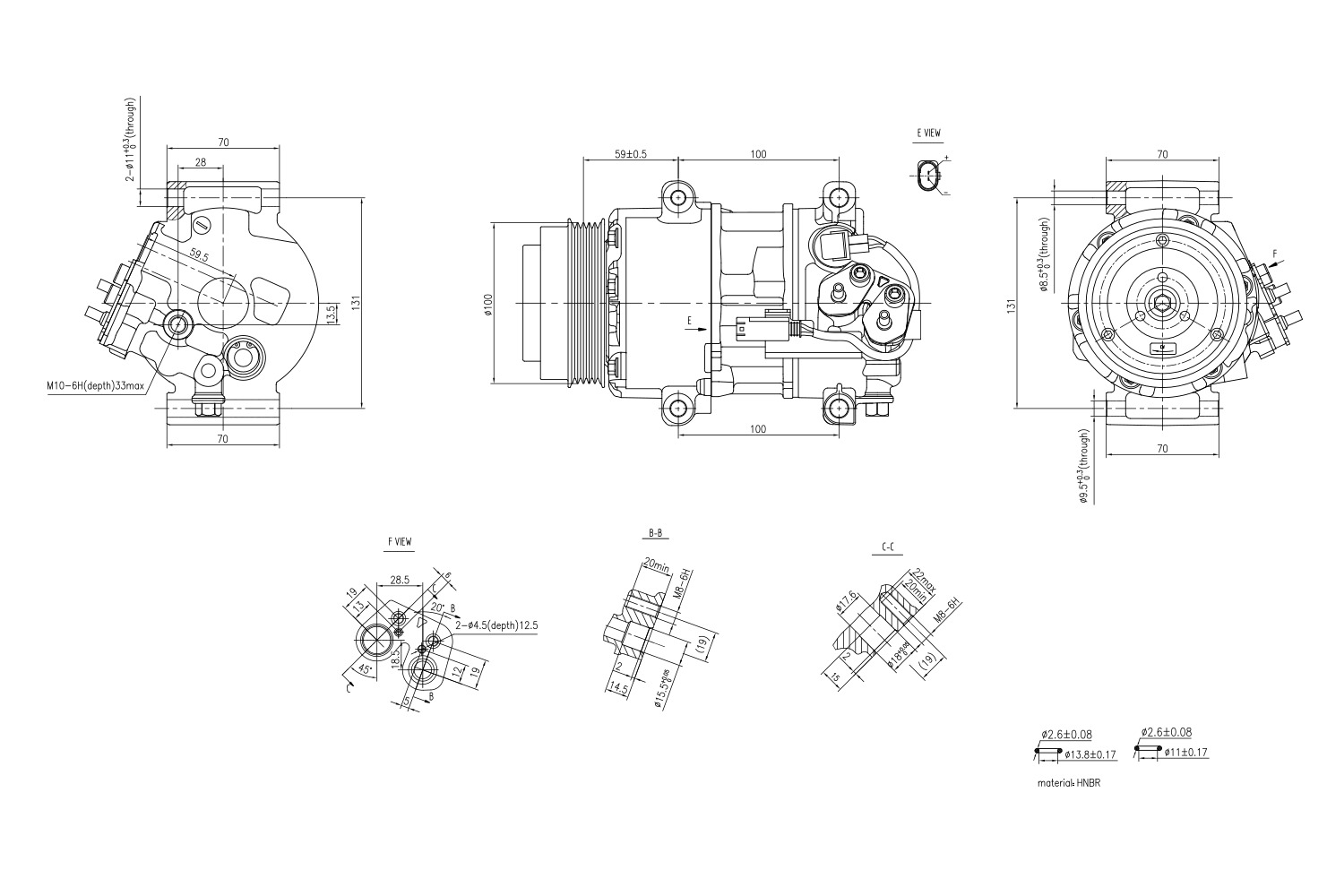Hella Aircon Compressor 8FK366201-031