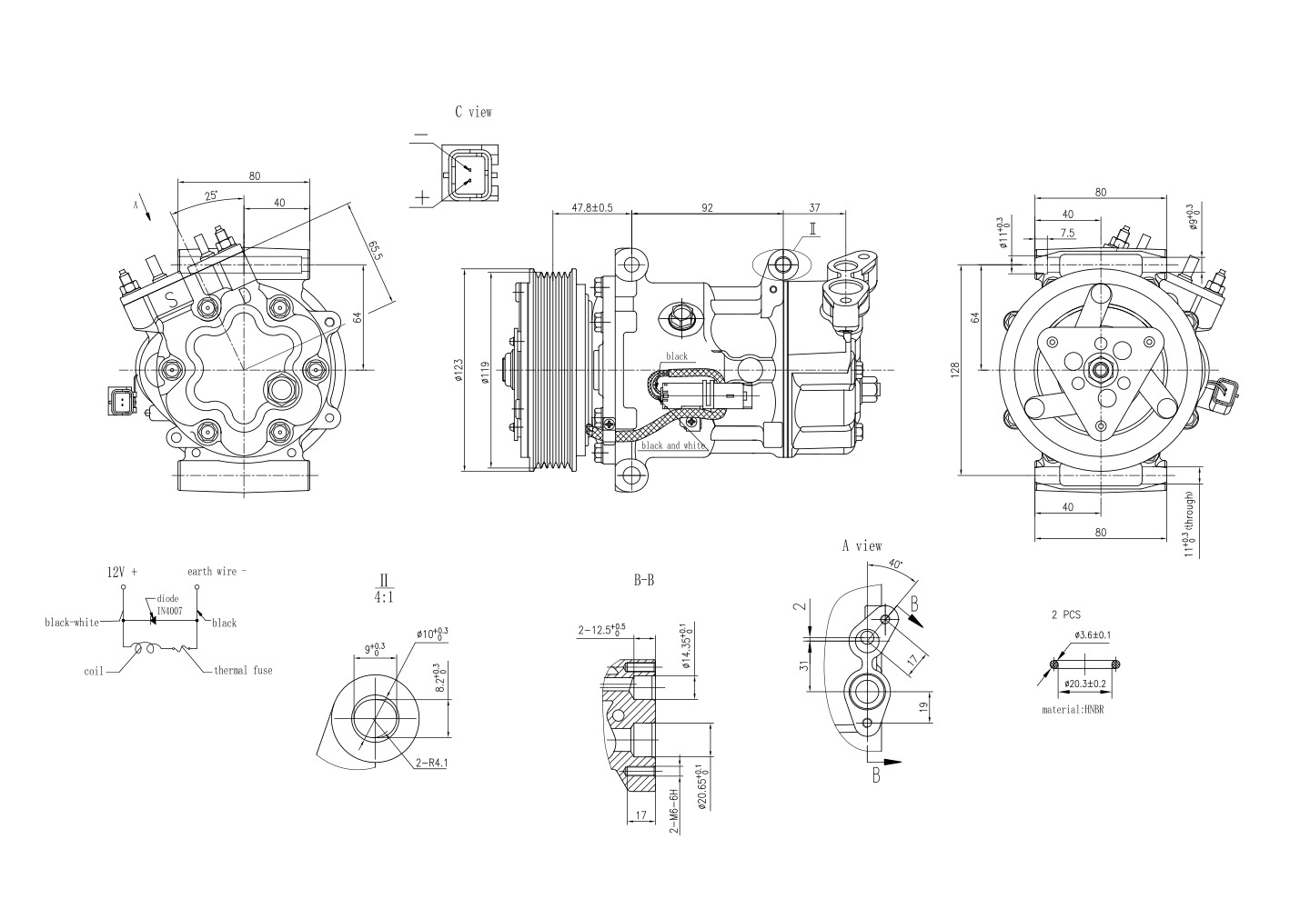 Hella Aircon Compressor 8FK366200-691