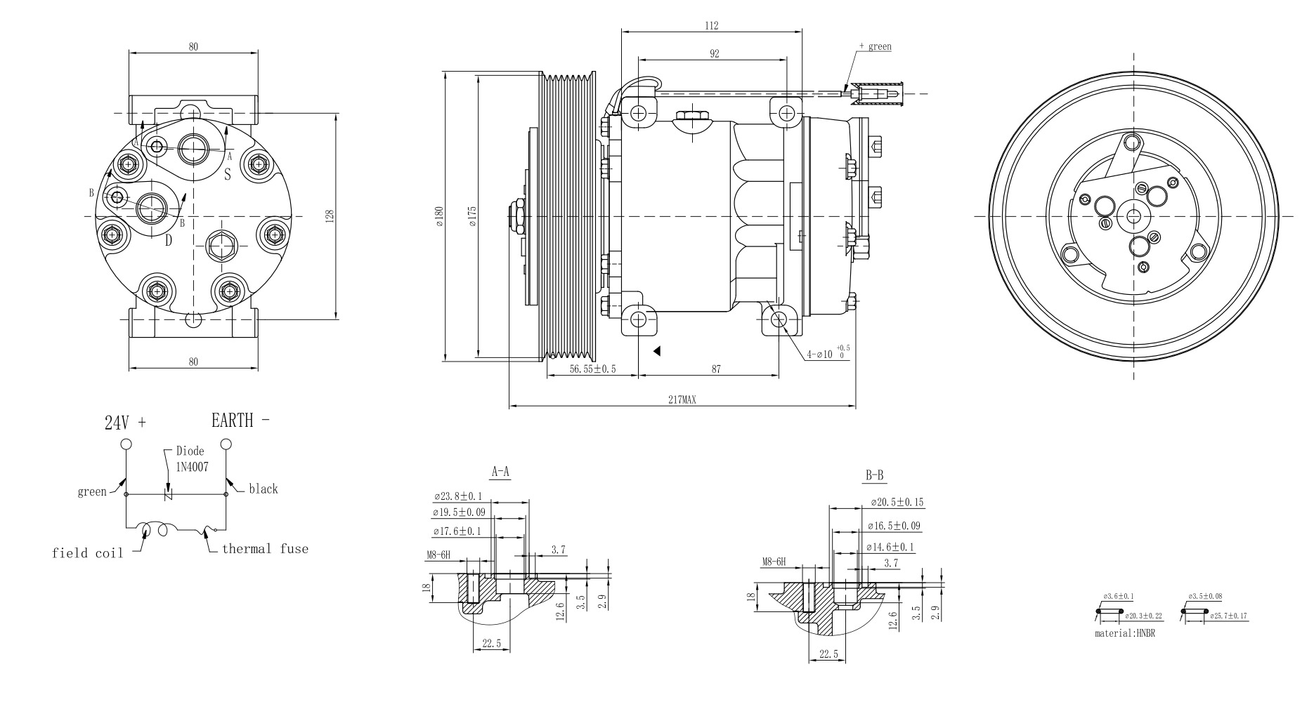 Hella Aircon Compressor 8FK366200-051